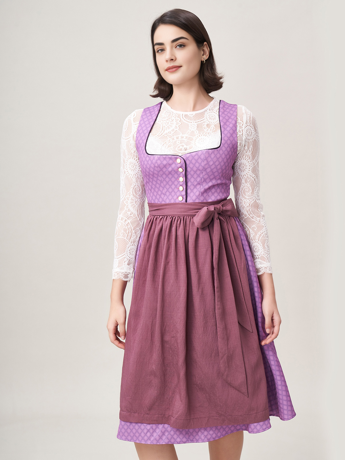 Dirndl Violett – Eleganz in Lila