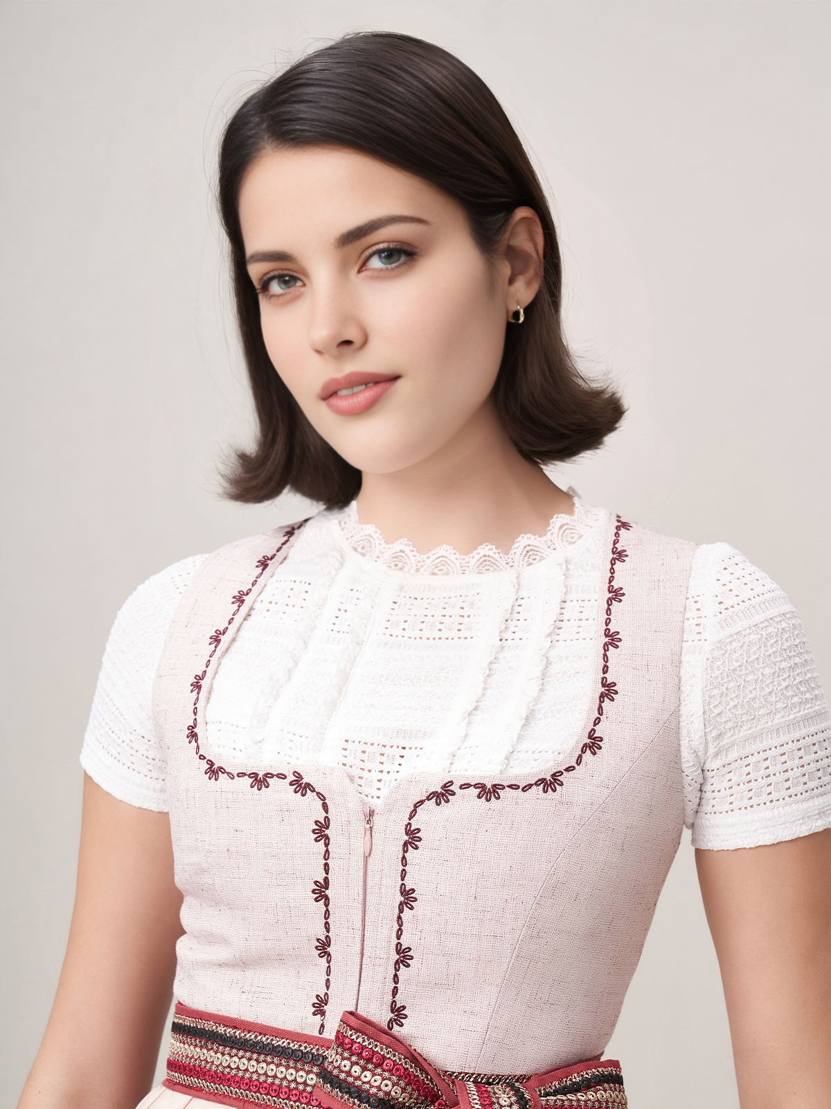 Dirndl mit rosa Jacke